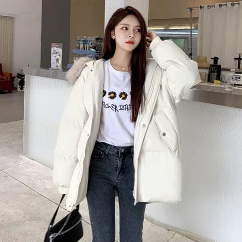 2021 Winter New Cotton-Padded Jacket Women Korean Version Of Loose Padded Anti-Season Down Padded Short Thick Bread Jacket