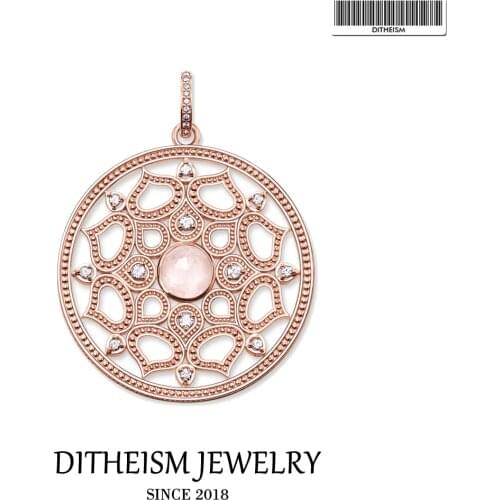 Pendant Lotus Rose Gold Fit Necklace 2021 Brand New Fine Women Jewelry Accessories 925 Sterling Silver Bijoux Protection Gift