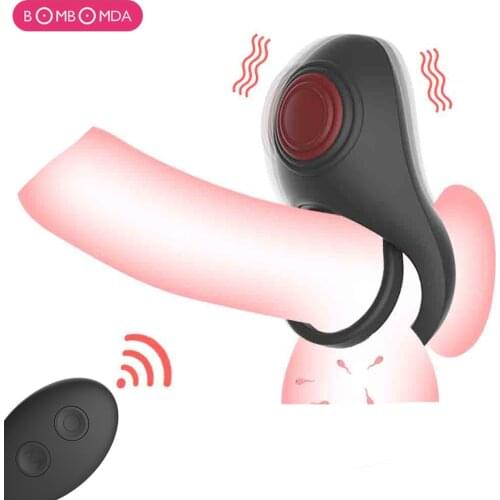 10 Speed Cock Vibrating Ring Penis Dual Rings Massager Male Sex Delay Ejaculation Erotic Sex Toys for Men Couple Women Vibrators
