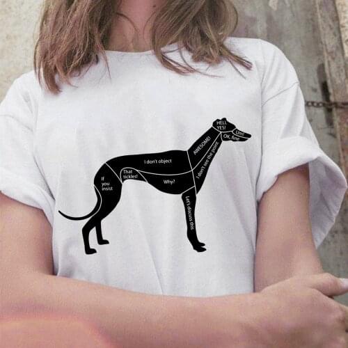 2021 funny T-Shirt Greyhound Dog Minimalist Quotes Printed Fashion Womens Tops & Tees Hipster Harajuku T shirt