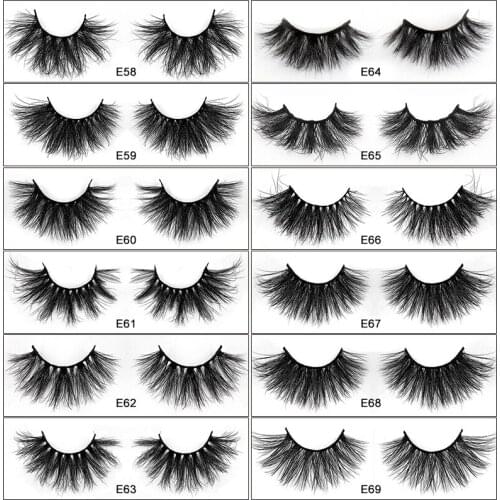 3D Mink Eyelash Fluffy Dramatic Eyelashes Makeup Handmade Long Lashes False Thick Full Strip Lash