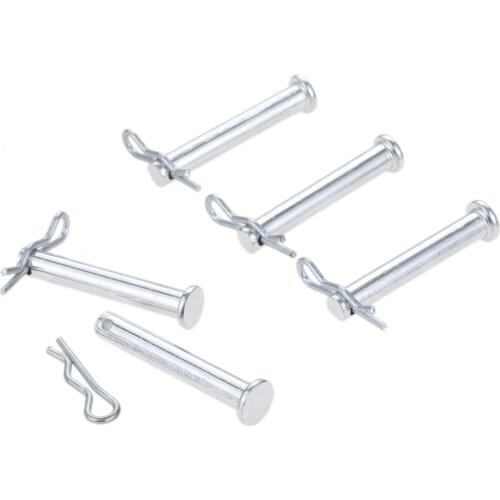 5 Sets M8*50mm Stainless Steel Clip Hitch Pins Clevis Fasteners Dowel For Farming Machine Air Cool Diesel Engine Accessories