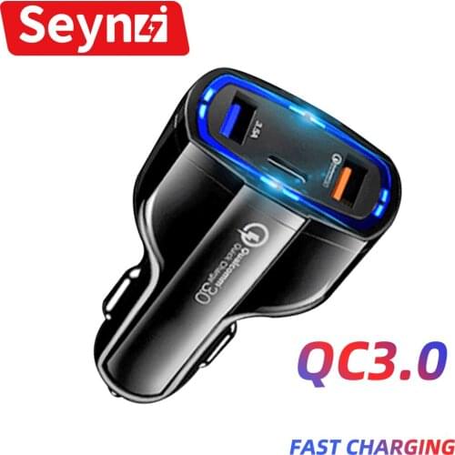 SeynLi USB Charge Adapter Car Charger 30W USB Type C Fast Charging USB-C Phone Adapter For Iphone 12 Pro Max Xiaomi Samsung Note