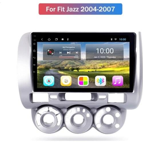 Android 10.0 System Quard Core 2G+32G WIFI HD 1024*600 Car GPS Nagavition For Honda FIT Jazz 2004-2007 Car Radio GPS Player