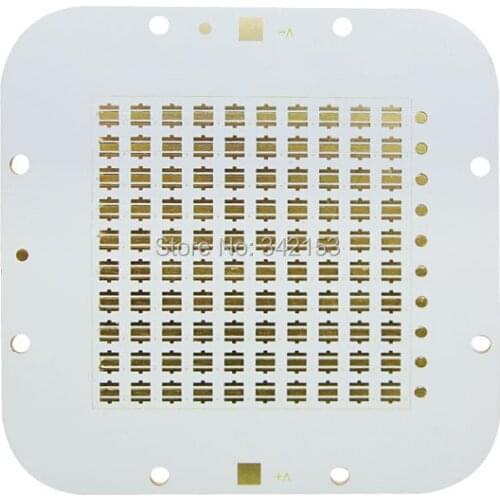 Free Shipping Lamp Base 100-Spots Red Copper PCB Board 88(L)*88(W)*1.5(H)mm For DIY CREE XP-G XT-E XP-E Led Beads