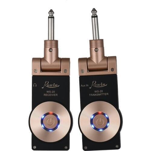 2.4G Guitar Wireless Receiver System Transmitter Receiver Set Rechargeable 30 Meters Range WS-20 Electric Guitar Bass Tool