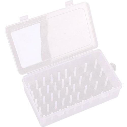 Empty Thread Storage-Box with 42 Spools Sewing Bobbins Box Reels Crafting Sewing Storage Box with Support Rod