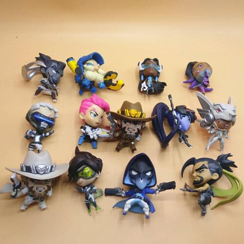 Blizzard Carnival Overwatch Figure Tracer Reaper Hanzo McRae Pharaoh Hawk Shadow Soldier Model Toy