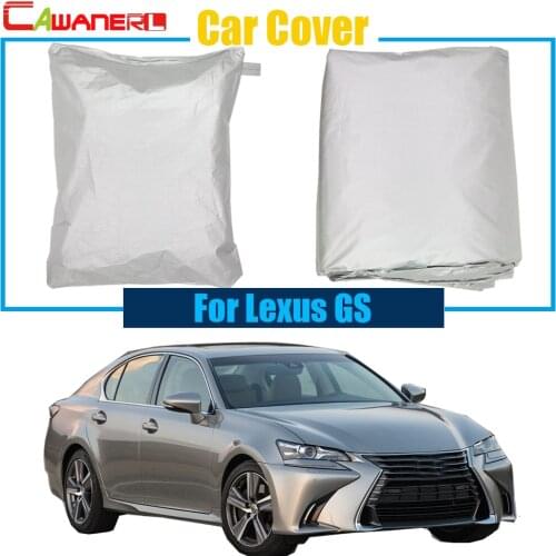 Cawanerl Full Car Cover Anti-UV Snow Rain Sun Resistant Protector Cover Sun Shade For Lexus GS GS250 GS350 GS450h GS460