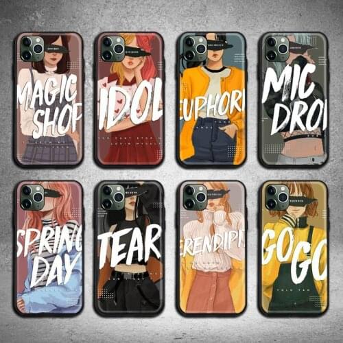 Pepakomi Bts Phone Case For iphone 12 11 Pro Max Mini XS Max 8 7 6 6S Plus X 5S SE 2020 XR cover