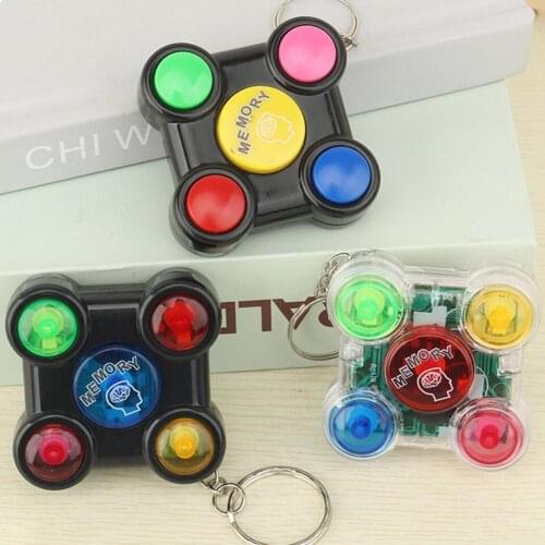 Mini Memory Game Player Memory Decorative Plastic Classic Game Keychain for Kids Childrens Interactive Educational Toys