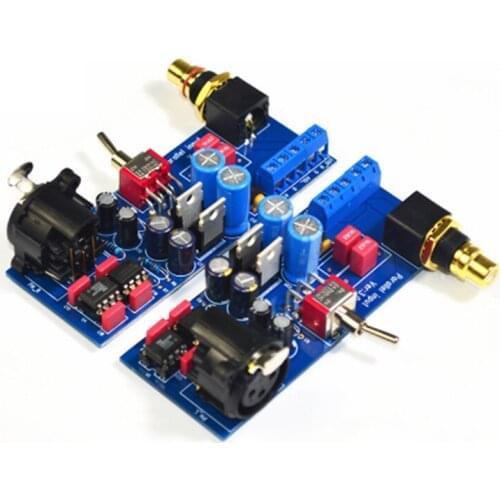 DY-001 2pcs SSM2141 Balanced XLR Signal To Unbalanced RCA Single-ended Power Amp Board Machine HI Conversion Finished Board