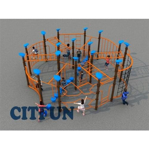 Hot sale play structure outdoor Galvanized Pipe climbing equipment kids OP16-258B