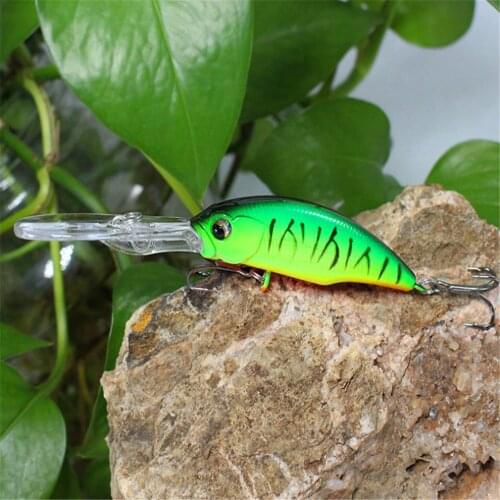1Pcs Iscas Artificial Bass Pike Fishing Lure Wobblers 9.5cm 8g Crankbait 3D Eyes Floating Long Tongue Minnow Fishing Tackle