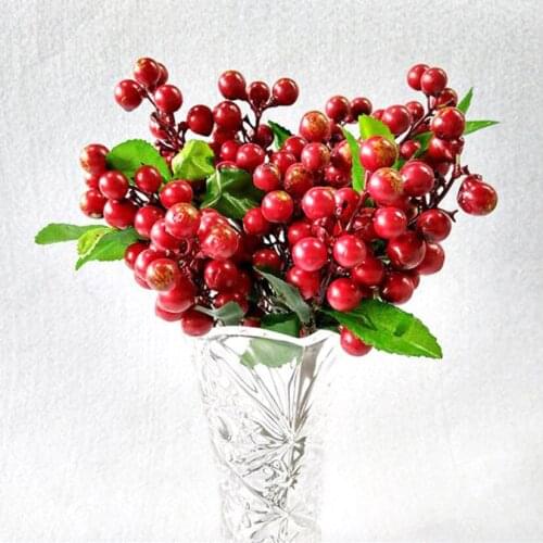 Artifical Fake Flower Wedding Bouquet Simulation Berry Blueberry Aesthetic Room Decor Packaging For Flowers Indoor Plants