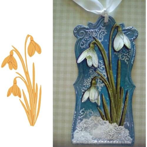 Delicate Snowdrops Metal Cutting Dies Stencil For Scrapbooking Album Photo Paper Cards Crafts Handmade New 2019 Die Cut Emboss