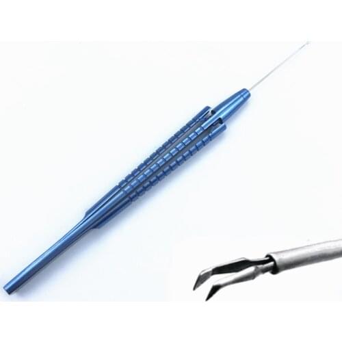 Titanium alloy Capsulorhexis Forcep Virtreo-Retinal Curved/Straigt Ophthalmic microsurgery instrument