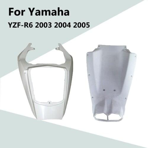 For Yamaha YZF-R6 2003 2004 2005 A Set Unpainted Rear Tail Cover ABS Injection Fairing R 6 03-05 Motorcycle Modified Accessories