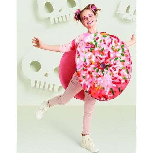 Halloween Costumes For Women Kids Cosplay Donut Carnival Costume Fancy Dress Stage Performance Wear Clothes DN4287