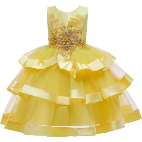Summer Baby Girls Dress Elegant Girls Formal Prom Princess Dress Flower Girl Wedding and Party Dress Christmas Children Costume