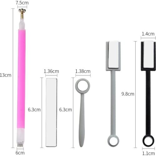 50pcs Multi-Function Strong 3D Cat Eyes Magnet Stick for Cat Eye UV Nail Gel Polish Varnish Nail Art Manicure Design