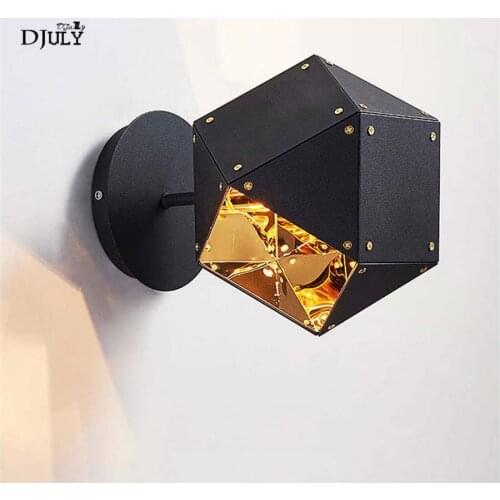 Nordic metal Geometry wall lamp modern Minimalism living room decoration bar Stairs bedroom lamp wall sconces led light fixtures