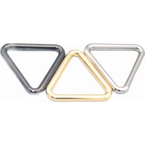 Metal Triangle Ring Triangle Connector Ring Strap Buckle Purse Ring Clasp for Handbag Strap making bag purse strap belt hardware