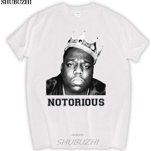 Biggie notorious crown shirt men t shirt for fans fashion gift tees men cotton t-shirts 4XL 5XL sbz8340