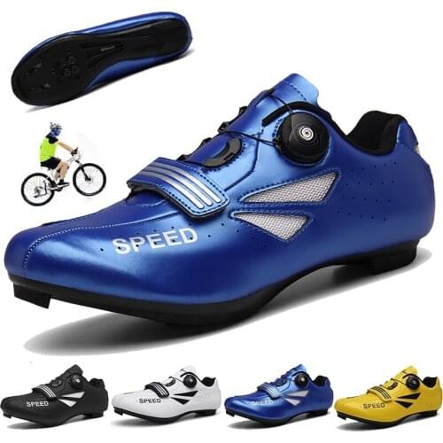 Mens Cycling Shoes Power Mountain Bike Sports Shoes Professional Outdoor Automatic Lock Road Female Racing Bicycle Shoes