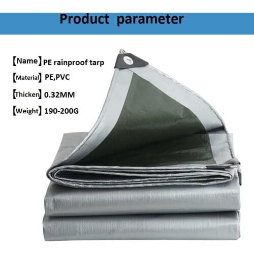 Outdoor PE Tarpaulin Rainproof Cloth Tailor-Made Garden Camping Tarps Car Truck Canopy Sheet Waterproof Sunshade Oilcloth
