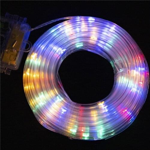 New Years Garland Christmas Decorations For Home 10M LED Rope Lights Room Teenages Gift BBQ Party Battery-operated Garland