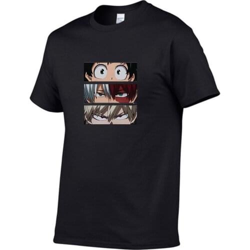Popular brand mens and womens printed T-shirt My Hero Academy T-shirt Summer street Harajuku clothing short-sleeved top