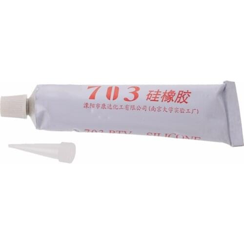 45g Clear Liquid 703 Adhesive Sealant Silicone Rubber Glue For Glass Metal Plastic Tiles