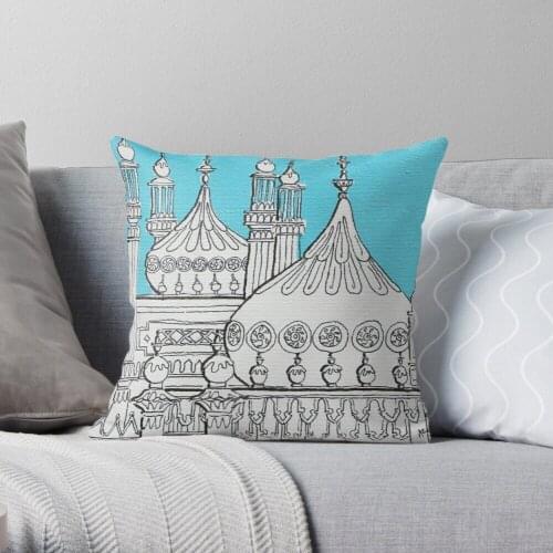 Blue Domes Throw Pillow Cushion Cover Polyester throw pillows case on sofa home living room car seat decor 45x45cm