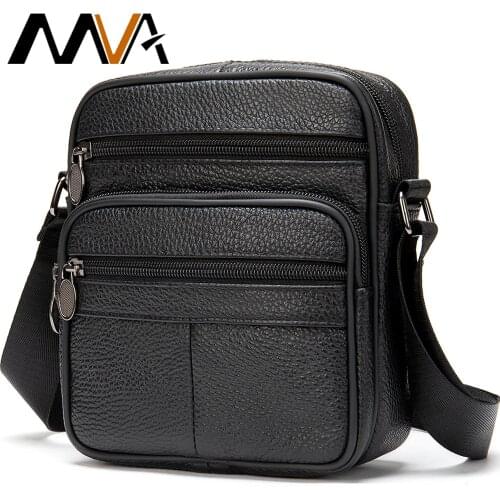 MVA Crossbody Bags For Men Vintage Messenger Bag Men Leather Casual Shoulder Bag Man Engrave Small Flap Bags Large Quality 0500
