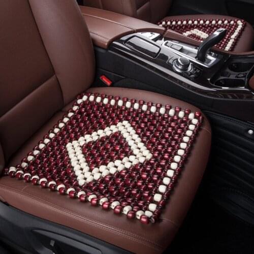 Universial Summer Cool Car Seat Cover Cushion Wooden Bead Chair Cover for Car Auto Office Home Van Truck Bus