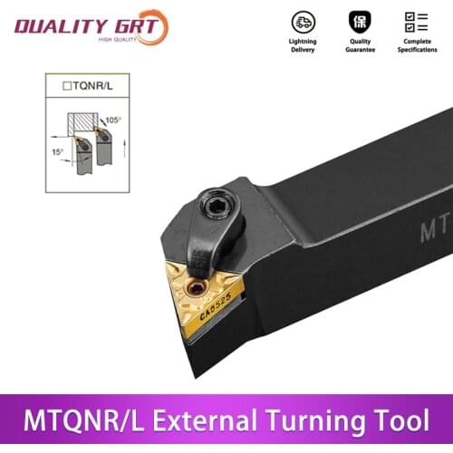 Q.Grt MTQNR1616H16 MTQNL2525M16 External Turning Tool Holder Carbide Inserts TNMG16 MTQNR/L CNC Lathe Cutting Machine Tools