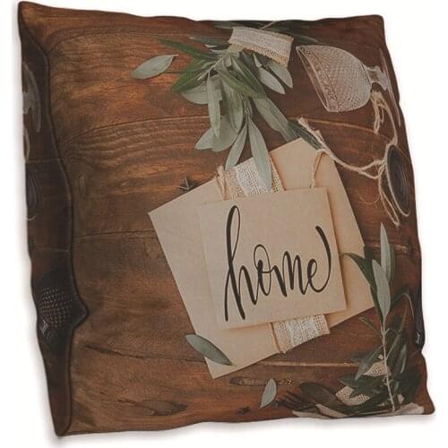 Vintage Double Side Print Cushion Cover Polyester Decorative for Sofa Seat Soft Throw Pillow Case Cover 45x45cm Home Decor