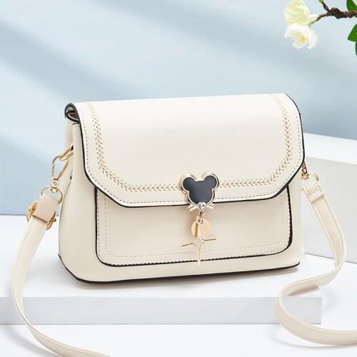 High Quality 2021 PU Leather Female Square Handbag Brand Designer Ladys Shoulder Crossbody Bags Womens Purses And Handbag