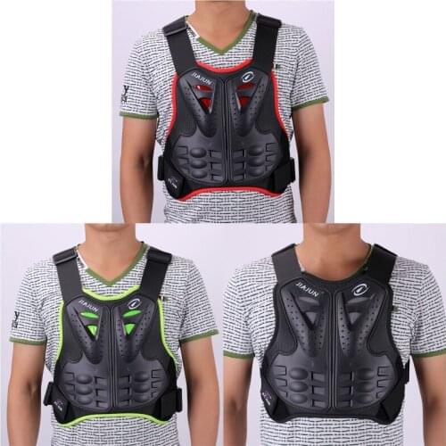 Adults Motorcycle Body Armour Chest Back Spine Protector Guard Vest, Protective Gear for Dirtbike Bike Motorcycle