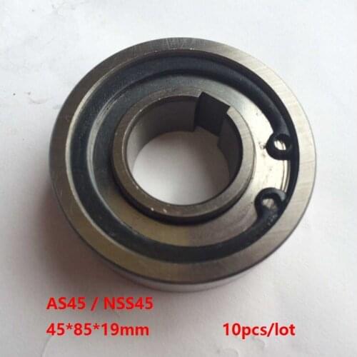 10pcs/lot AS45 NSS45 45×85×19mm One Way Clutch Bearing Roller Type Backstop Bearings 45*85*19mm Freewheel Type Cam Clutch