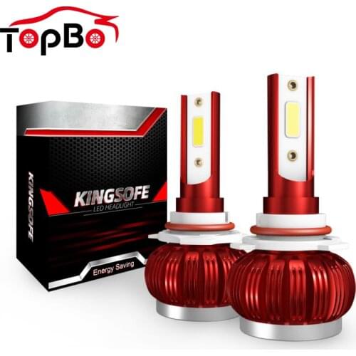 New 2PCS Auto Lamps LED Headlight COB K1 H1 H4 H7 H8 H9 H11 9005 9006 6000LM Car Head Light Bulb Foglight