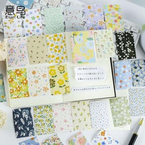 30 Pcs/box Blooming Flower Series Fresh Hand Account Photo Album Decoration Diy Stickers Basic Decoration Materials Sticker