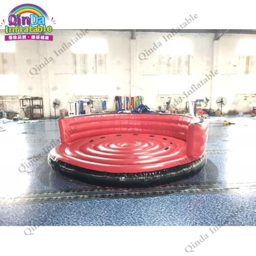 5m diameter Red Color Inflatable Crazy Flying UFO ,Durable Inflatable Water Sofa for Water Park Equipment