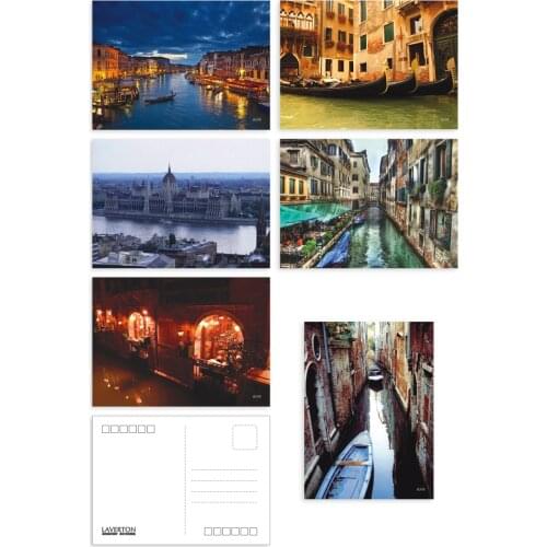 6pcs/lot Venice beautiful landscape christmas greeting cards postcards set/Gift Card/Blessing invitation Post card YH-1099