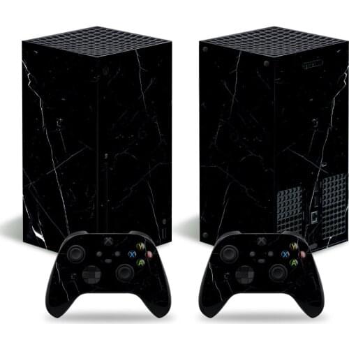 Black Style Skin Sticker Decal Cover for Xbox Series X Console and 2 Controllers Xbox Series X Skin Sticker Viny 1