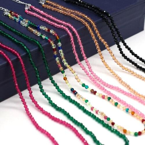 2021Hot Sale Natural SemStone Head Spinel Multicolor Loose Beads for Jewelry Making DIY Necklace Bracelet Gift3mm-length 38+5cm