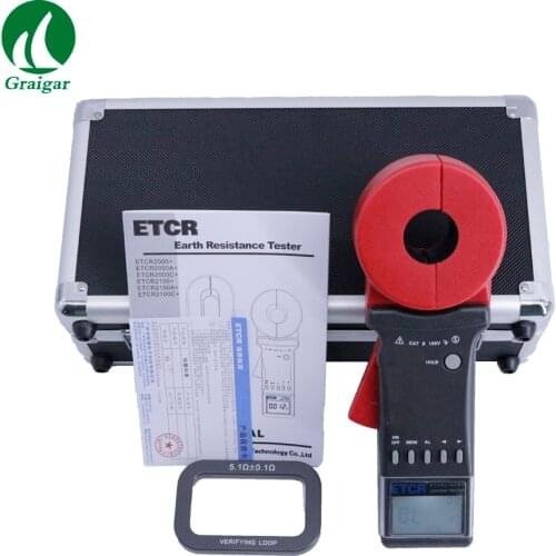 ETCR2100A+ Digital Clamp On Ground Earth Resistance Tester Meter
