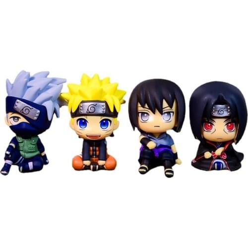8cm Naruto Anime Figures Naruto Uchiha Sasuke Itachi Madara Obito Kakashi Doll Toy Full Set Action Figures Gifts For Children