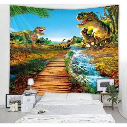 The Jurassic dinosaurs forest tapestries decoration art design